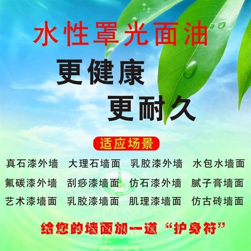水性罩面漆清漆罩光面油真石漆乳胶漆墙绘保护漆外墙罩光剂漆