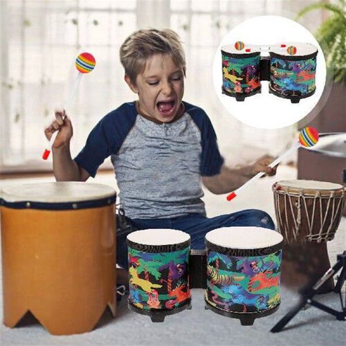 Baby Toy Kids Bongos Aldult Drums for Ages 9-12 Plastic