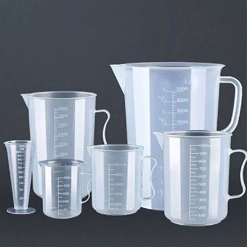 Plastic Measuring Jug Beaker Transparent Measuring Cup