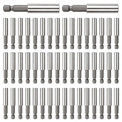 50PCS Strong Magnetic Drill Bit Extension Holder,1/4In Hex
