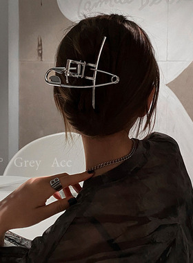 Large pin metal hairpin back head grabbing clip net celebrit