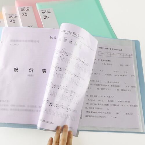 a3 clear book poster art holder file binderA4A3文件活页夹