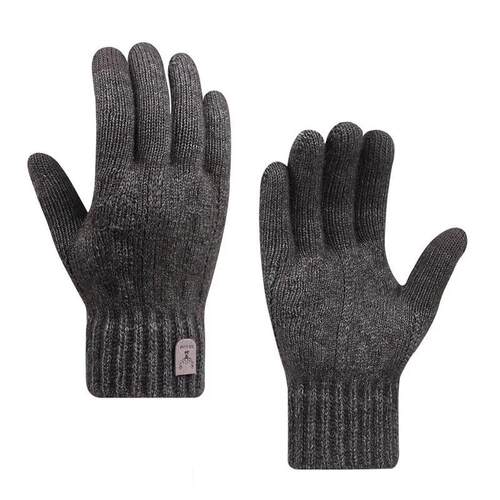 2023 new mens warm gloves winter touch screen plus fleece g