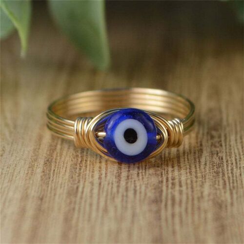Evil Devils Eye Ring Handmade Copper Wire Ring For Women Eg