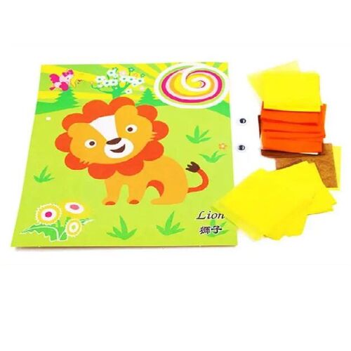 3Pcs DIY Cartoon Crafts Toys For Children Felt Paper Handicr