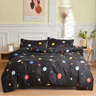 4pc bedding sets bedsheet duvet blanket cover pillowcase bed