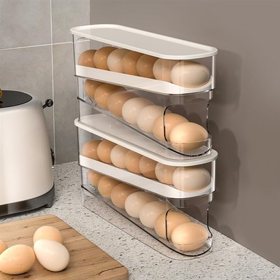 2-piece stackable refrigerator egg rack egg container鸡蛋架
