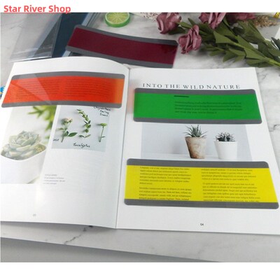 8 Pieces Large Size Guided Reading Strips Highlight Colored