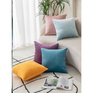back cushion cover Throw Pillow sofa velvet case抱枕 pillow