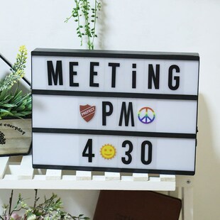 LED creative letter A4 light box Girl room decoration lights