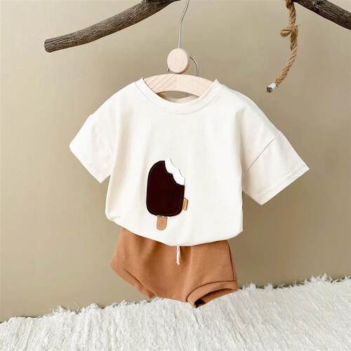 Newborn Summer Baby Children Clothing Set Boy Girl 2PCS Ice