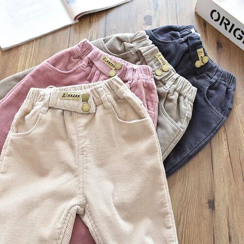 Kids Corduroy Pants for Boys & Girls  Fleece-Lined Relaxe
