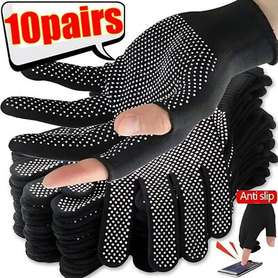 Non-slip Touchscreen Nylon Gloves Men Women Summer Outdoor R