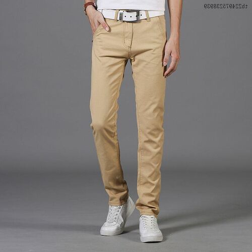 Men s Trousers Slim Fit man white jeans Pants Skinny for Men