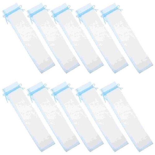 50 Pcs Hand Fan Bag Small Mesh Bags Drawstring Gauze Pouch