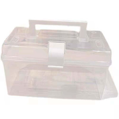 Ins Portable Transparent Cosmetic Storage Box Desktop Statio