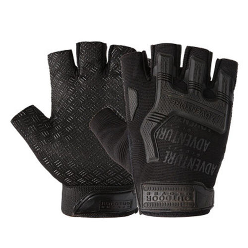 1Pair Military Fingerless Air Soft Tactical Gloves Men Half