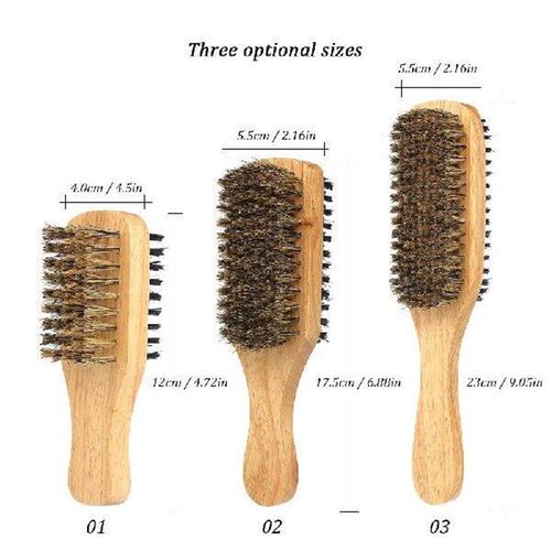 Wood Handle Mens Beard Brush Men Mustache Brushes Comb