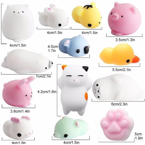 10-60 PCS Mochi Squishy Toys Squishies Fidget Toys Gifts