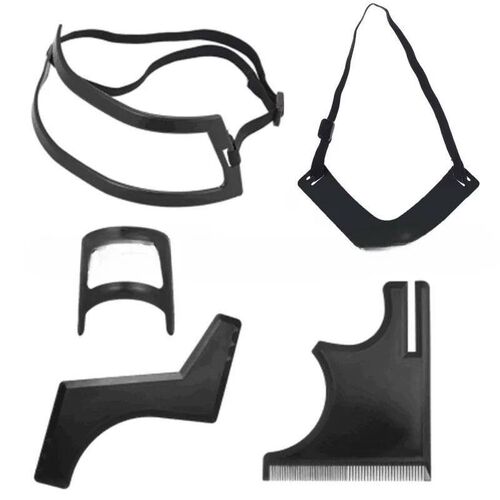 5/4Pcs Haircut Kit Beard Hair Goatee Neckline Shaving Templa