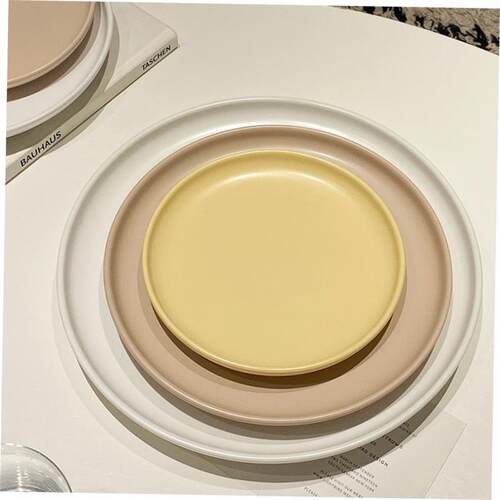 Ceramic dinner plate Round pizza plate Breakfast salad plate