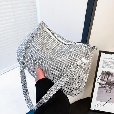 Fashion Rhinestones Evening Clutch Bag Shiny Crystal Female