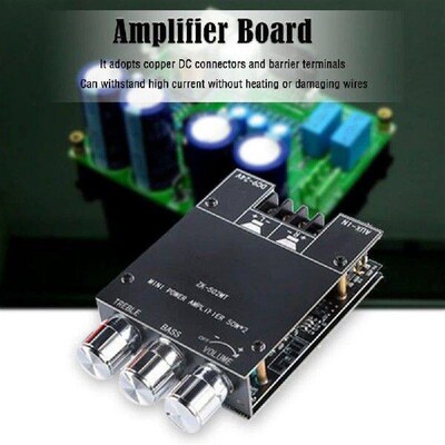 ZK-502MT Subwoofer Amplifier Module 2x50W 2.0 Channel High