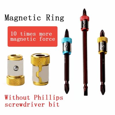 2020 New Magnetic Ring 1/4 6.35mm Metal Strong Magnetizer S