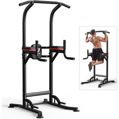 Pull Up Bar Power Tower Dip Bar Station Dip Stand Multi-Func