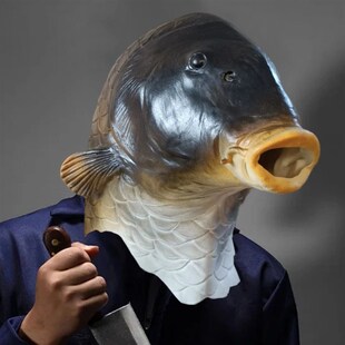 Realistic Fish Mask Latex Masks Animal Head Mask Halloween