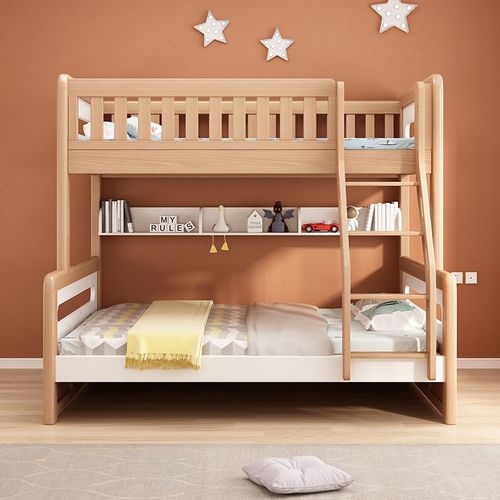 福尚多实木上下床层床两层高低床上下铺榉木儿童床子母床床