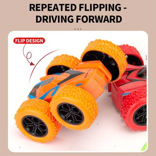 4pcs/2pcs/1pc double-sided inertia stunt rolling toy car - h