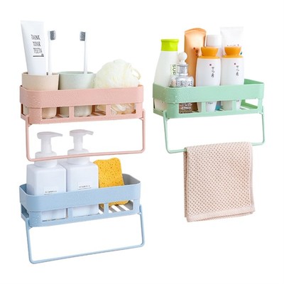 bathroom rack wall hanging suction wall storage rack