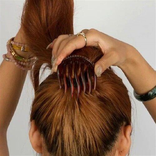 Fluffy Hair Styling Clip Stick Bun Maker Plastic Hair
