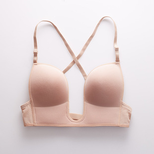 Folomi Sexy Plunge Bra Deep U Women Lingerie Seamless Backle