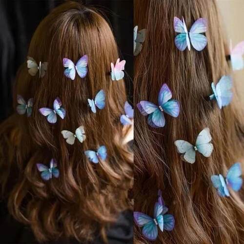 5PCS  Cute Princess Mesh Double-layer Butterfly Lovely Girls