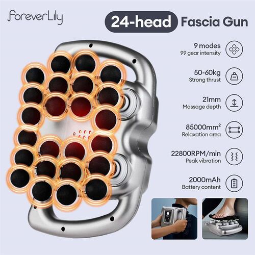 24-Head Fascia Gun 99 Levels Srength High-Frequency Vibratio