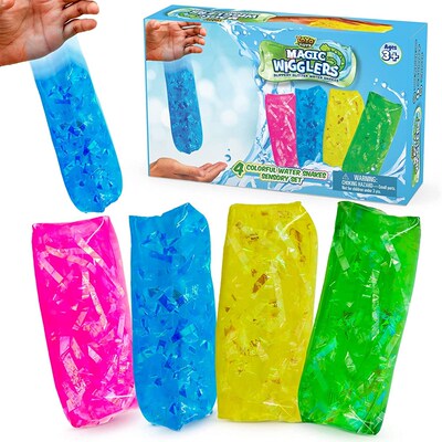 3pcs Magic Wigglers Water Snake Fidget Toys kids抓不住的水袋