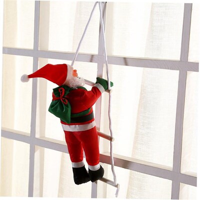 Christmas decoration tree pendant window ladder Santa Claus