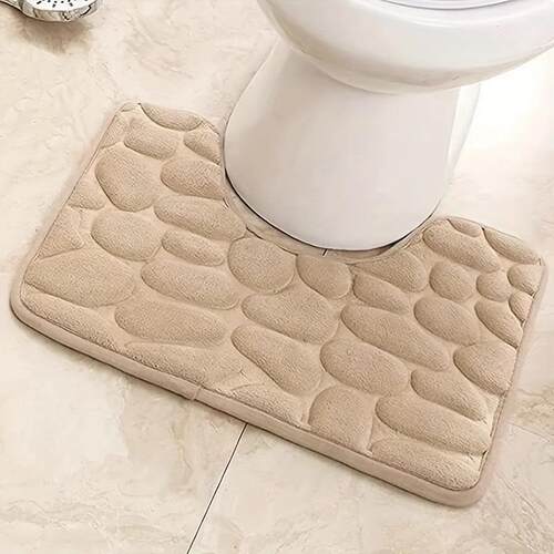 Washroom toilet foot mat U-shaped floor mat waterproof pad B