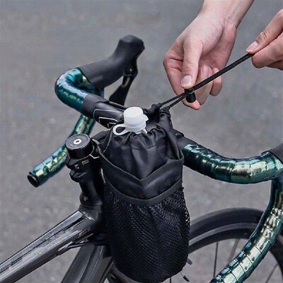 Universal Bike Insulated Kettle Handlebar Bag with Mesh