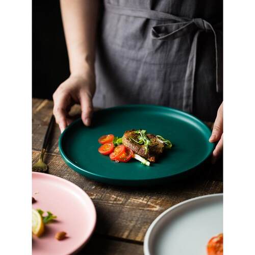 Dinner Plates ceramic steak plate web Porcelain盘 Ware White