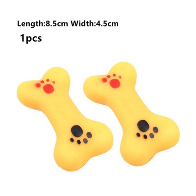 1PC Rubber Squeak Toys for Dog Screaming Chicken Chew Bone S