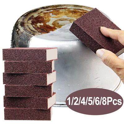 1/2/4/5/6/8Pcs Magic Sponge Eraser Carborundum Removing Rust