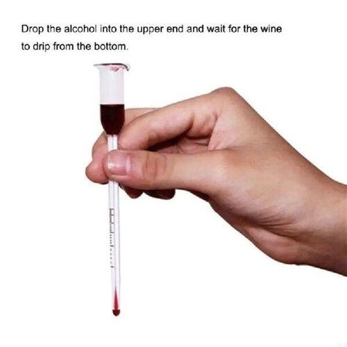 Wine Meter 0-25 Degrees Glass Rod Measurement Tools Glass