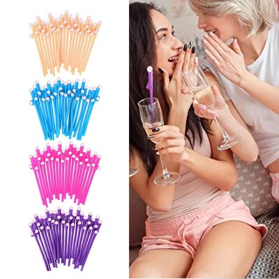 New Bachelorette Party Penis Straws Plastic Novelty Nude Dic