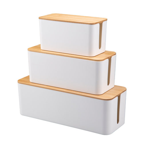 Plastic wire storage box power plug board cable box 收纳盒