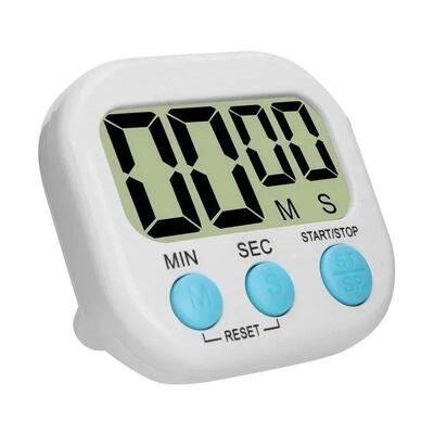 Mini Digital Kitchen Timer Big Digits Loud Alarm Magnetic Ba