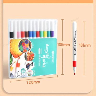 12-80 Colors Acrylic Paint Art Marker Pen DIY Hand Drawn Pai