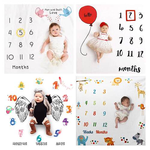 Baby Milestone Month Photography Background Cloth Baby Creat